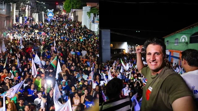 São Bento – Mar de gente recebe Orleans Brandão, que garante requalificação da malha viária de toda a Baixada Maranhense